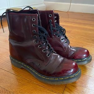 Maroon Dr. Martens Boots Size 9